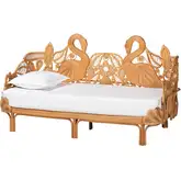 Aves Flamingo Frame Twin Daybed in Natural Rattan