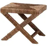 Alda Ottoman in Hand Woven Seagrass