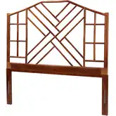 Kachiri King Headboard in Hand Crafted Marbled Tortoise Finish Rattan