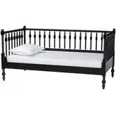 Callison Spindle Twin Daybed in Black Wood