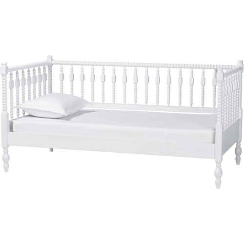 Callison Spindle Twin Daybed in White Wood