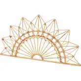 Solara Queen Sunburst Headboard in Natural Rattan