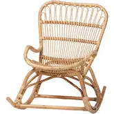 Mahin Rocking Chair in Light Honey Natural Rattan