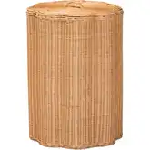 Danilo Laundry Hamper Storage Basket in Handwoven Honey Rattan