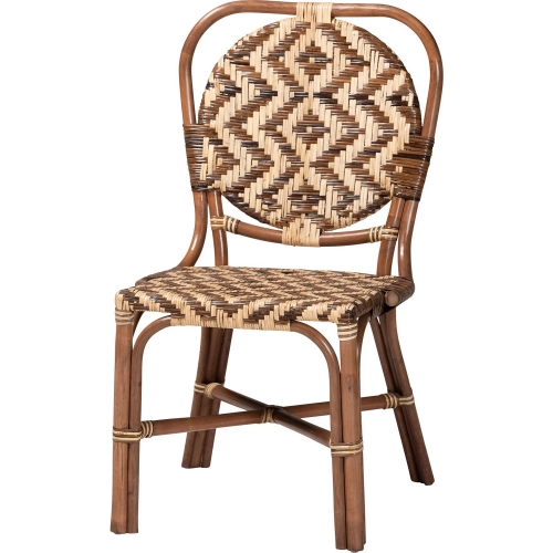 Mariano Dining Chair in Light & Natural Rattan
