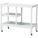 Seamus Bobbin 3 Tier Book Cart in White Wood
