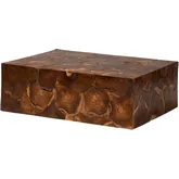 Eldora Coffee Table in Natural Brown Live Edge Teak Wood