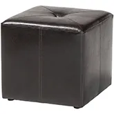 Aric Ottoman in Dark Brown Bonded Leather