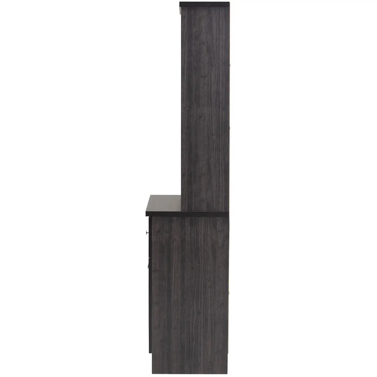Baxton DR 883701-Wenge Agni Buffet & Hutch Cabinet in Dark Brown