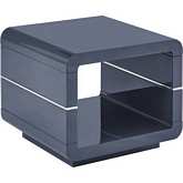 CT4 End Table in Gloss Gray Lacquer