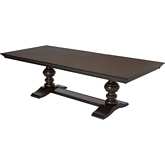 D35 80" Extendable Dining Table in Cappuccino Wood