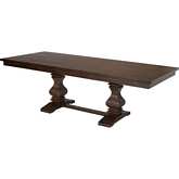 D42 78" Extendable Dining Table in Walnut Finish Wood