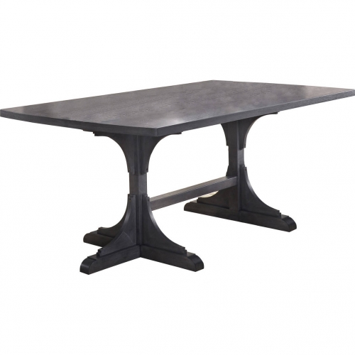 D44 71" Dining Table in Dark Gray Wood