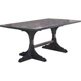 D44 71" Dining Table in Dark Gray Wood