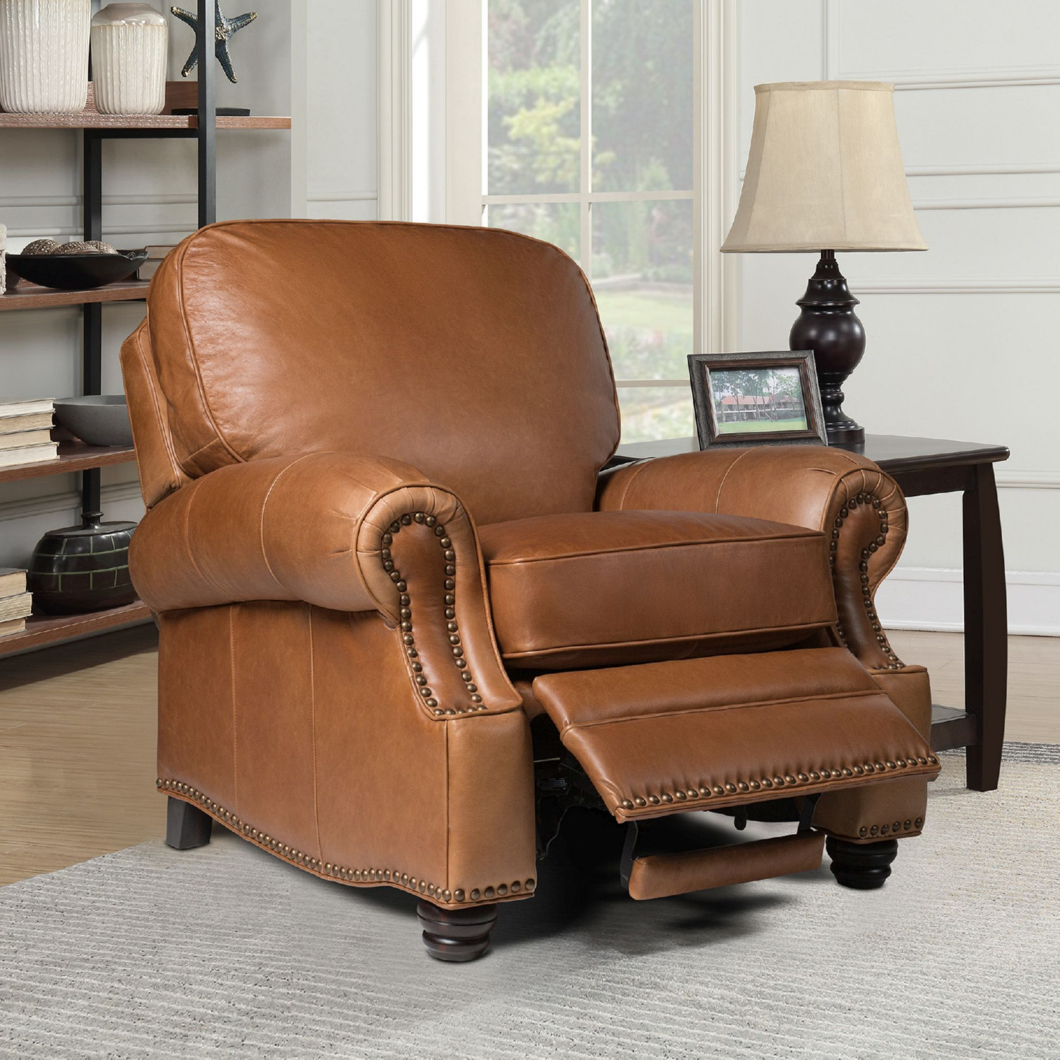 BarcaLounger 74727540116 Longhorn Manual Recliner in Chaps Saddle