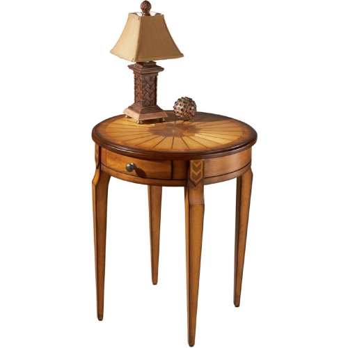 Archer Olive Ash Burl Side Table