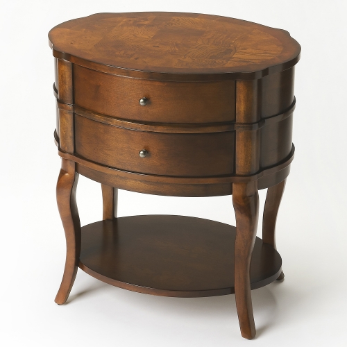 Jarvis Umber Oval Side Table