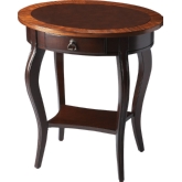 Jeanette Cherry Nouveau Oval Accent Table