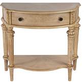 Halifax 34" 1 Drawer Console Table in Antique Beige Finish