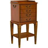 Hardwick 4 Drawer Chest in Olive Ash Brown Finish Wood