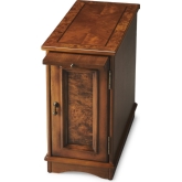 Harling Olive Ash Burl Chairside Chest