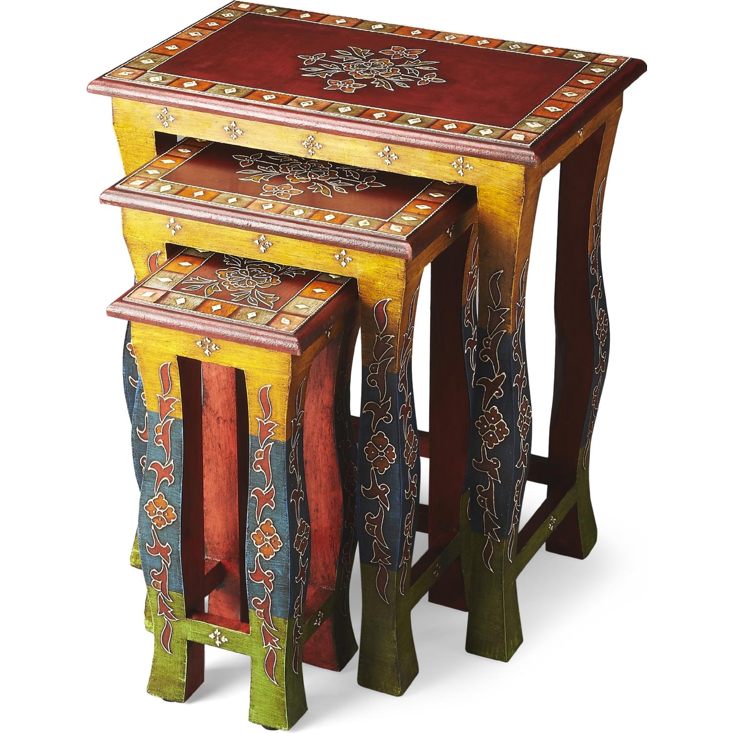 Butler 1893290 Sasha Hand Painted Nesting Tables