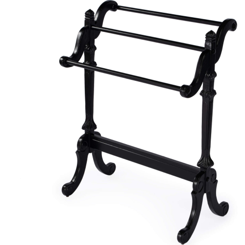 Newhouse Blanket Stand in Black Licorice Finish Wood