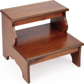 Melrose Step Stool in Olive Ash Burl Finish Wood