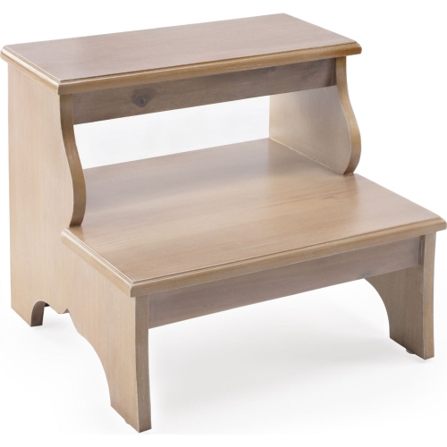 Melrose Step Stool in Driftwood Finish Wood
