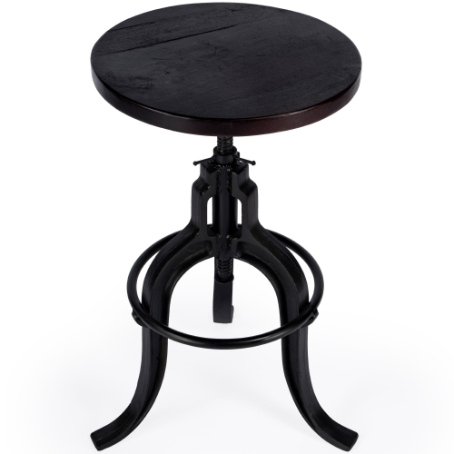 Gladney Revolving Bar Stool in Distressed Iron