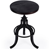 Gladney Revolving Bar Stool in Distressed Iron