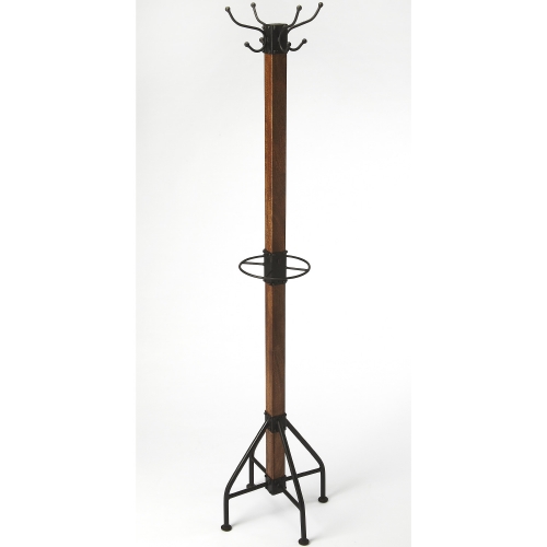 Logan Square Rustic Costumer Coat Rack