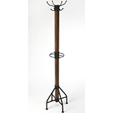 Logan Square Rustic Costumer Coat Rack