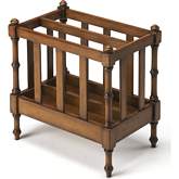Holden Magazine Basket in Antique Cherry Brown Finish