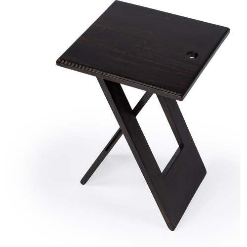 Hammond Folding Side Table in Brown Mango Wood