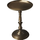 Metalworks Accent Table in Bronze Aluminum