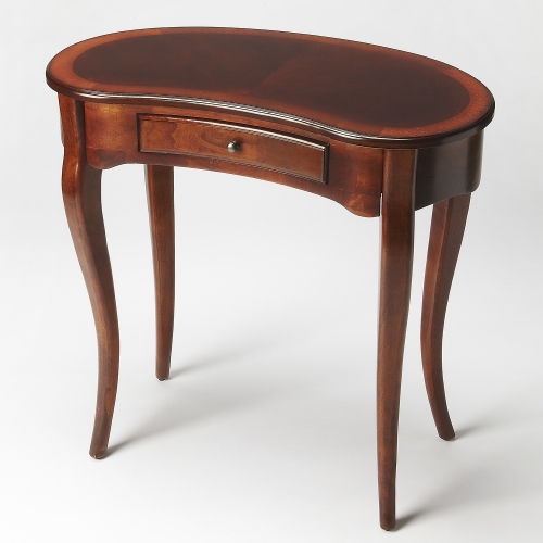 Edgewater Writing Desk in Cherry Dark Brown Finish