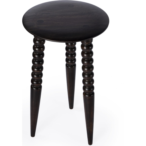 Fluornoy Accent Side Table in Dark Brown Mango Wood