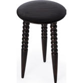 Fluornoy Accent Side Table in Dark Brown Mango Wood