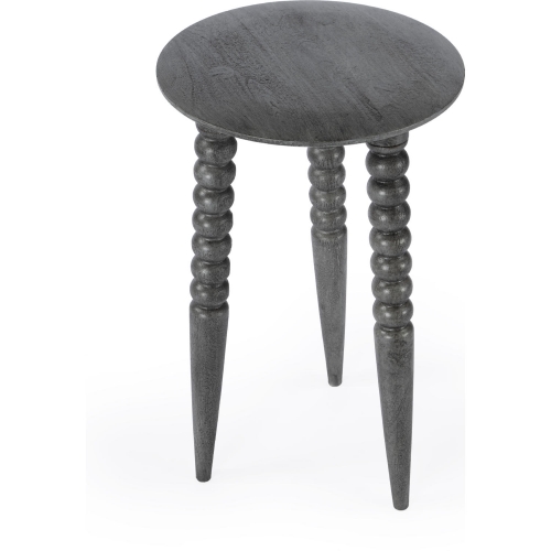 Fluornoy Accent Side Table in Gray Mango Wood