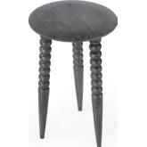 Fluornoy Accent Side Table in Gray Mango Wood