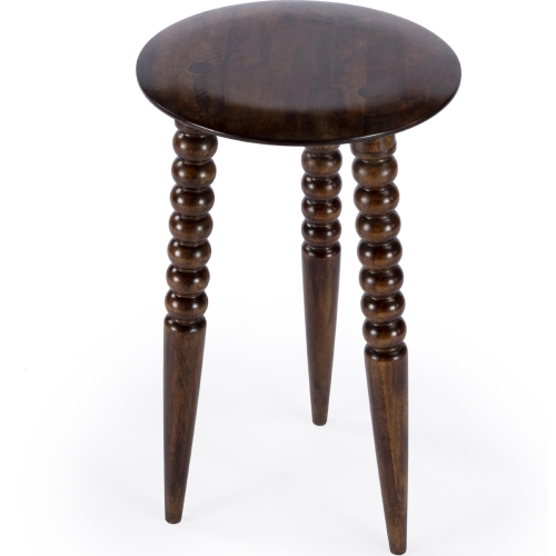 Fluornoy Accent Side Table in Brown Mango Wood