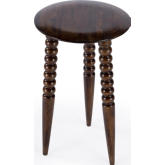 Fluornoy Accent Side Table in Brown Mango Wood
