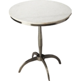 Butler Loft Accent Table in Iron & Marble