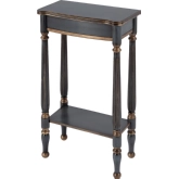Whitney Console Table in Distressed Blue Finish Wood
