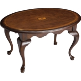 Grace Cherry Oval Cocktail Table
