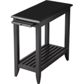 Irvine Black Licorice Chairside Table