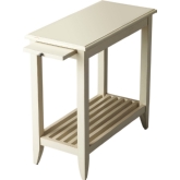 Irvine Cottage White Chairside Table