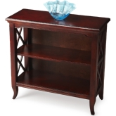 Newport 32" 2 Shelf Bookcase in Cherry Dark Brown Finish