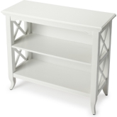 Newport Glossy White Low Bookcase